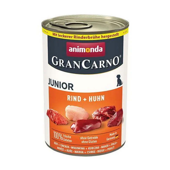 Hauptproduktbild GRANCARNO JUNIOR - hovězí + kuřecí 400g