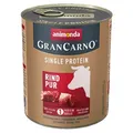 GRANCARNO Single Protein 800 g reines Rindfleisch, in der Dose für Hunde