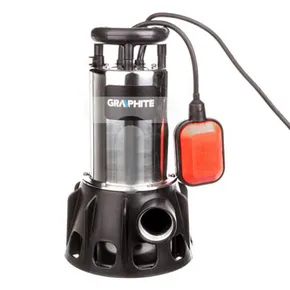 Graphit Tauchwasserpumpe 59G449, 900W, 17000l/min., 8m
