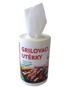 Grilltücher 1-lagig 60 Fetzen/ohne Hülle/17 cm
