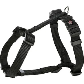 H-Geschirr PREMIUM – schwarz M-L: Brustumfang: 52–75 cm/20 mm