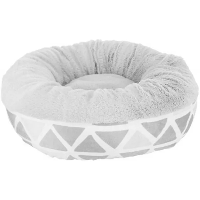 Hauptproduktbild Hebký plyšový kulatý pelíšek pro hlodavce, o 35 × 13 cm, barevná/šedá