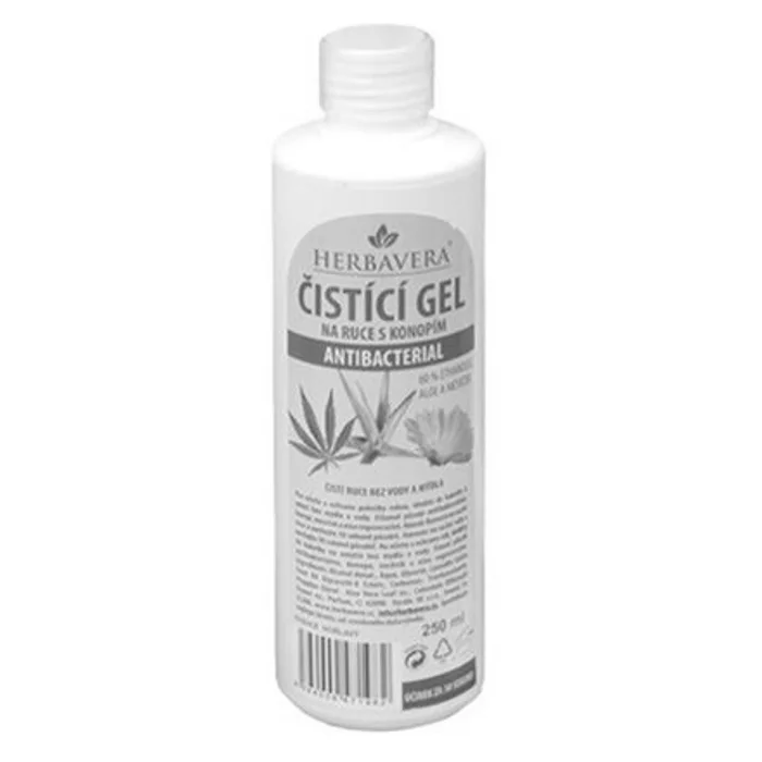 Hauptproduktbild HERBAVERA antibakteriální čistící gel s konopím 250 ml