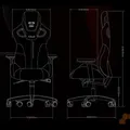 Gaming Armstuhl E-Blue COBRA, rot