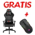 Weiteres Produktbild Gaming Stuhl Red Fighter C7, schwarz, abnehmbare Kissen, + Maus Marvo G942, PROMO