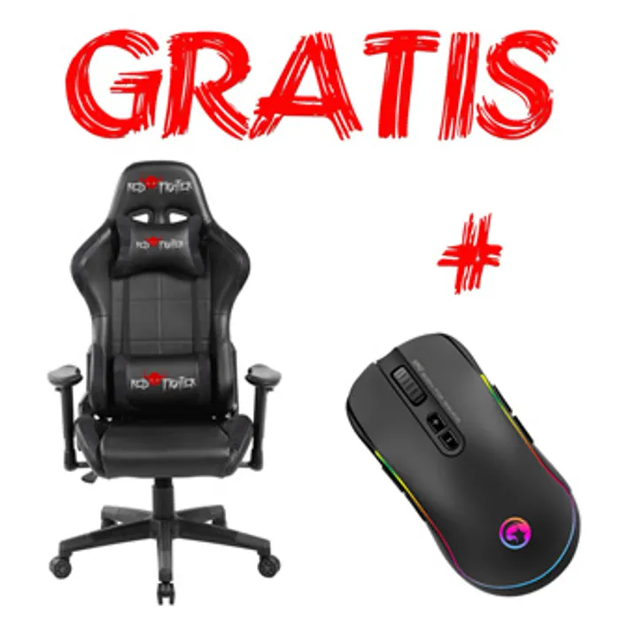 Hauptproduktbild Herní křeslo Red Fighter C7, černé, odnímatelné polštářky, + myš Marvo G942, PROMO