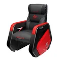 Gaming Sofa E-Blue AUROZA, grau-rot, verstalbar