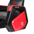 Gaming Sofa E-Blue AUROZA, grau-rot, verstalbar