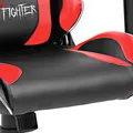 Gaming Stuhl Red Fighter C8, schwarz/rot, + Set 4in1 CM370 PROMO, RGB-Beleuchtung