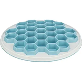 HIVE, langsam fressende Platte, O 30 cm, Kunststoff/TRP/TPE, grau/blau