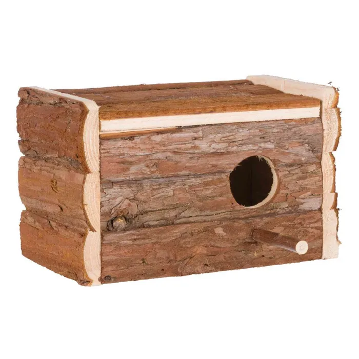Hauptproduktbild Hnízdící budka z přírodního dřeva pro andulky 21x13x12 cm
