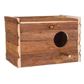 Nistkasten aus Naturholz für Nymphensittiche 30x20x20 cm