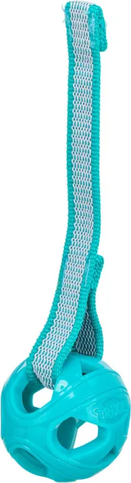 Hauptproduktbild Honeycomb Ball, prodyšný míček s páskem, o 6 cm/ 23 cm, TPR, tyrkysová