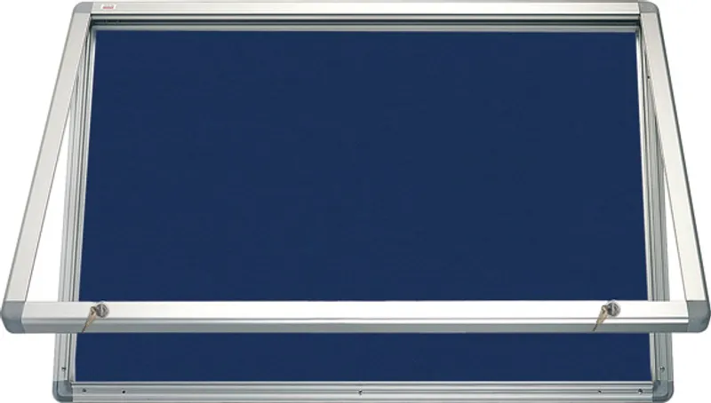Hauptproduktbild Horizontální vitrina 90x60 cm, zámek,filcový vnitřek - modrý