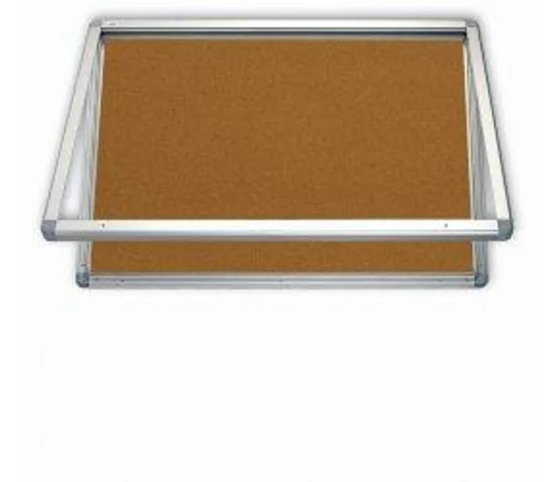 Hauptproduktbild Horizontální vitrina se zámkem, 150 x 100 cm - korkový vnitřek