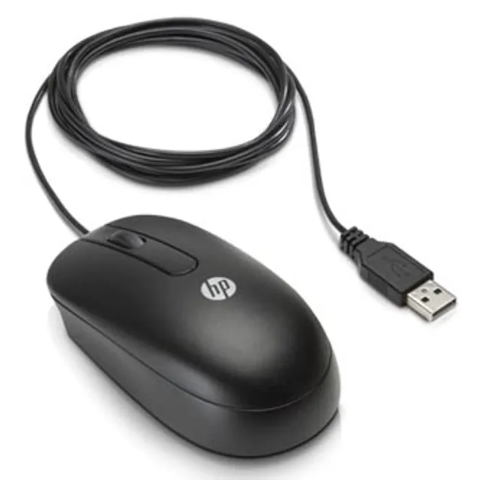 Hauptproduktbild HP myš USB Laser Mouse, 1000DPI, laserový, 3tl., 1 kolečko, drátová USB, černá, Microsoft