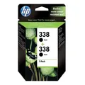 HP Originaltinte CB331EE, HP 338, Schwarz, 900 (2x450) Seiten, 2x11ml, HP 2er-Pack, C8765EE, PS