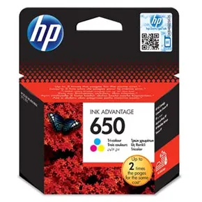HP Original Ink CZ102AE, HP 650, color, 200S, HP Deskjet Ink Advantage 2515 AiO, 3515 e-Ai0, 3545