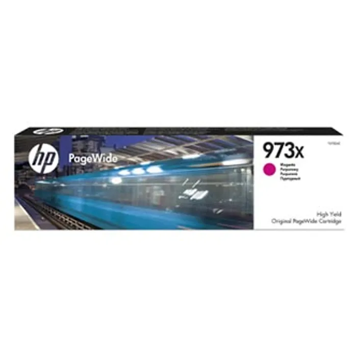 Hauptproduktbild HP originální ink F6T82AE, HP 973X, magenta, 7000str., 82ml, HP PageWide Pro 452, Pro 477