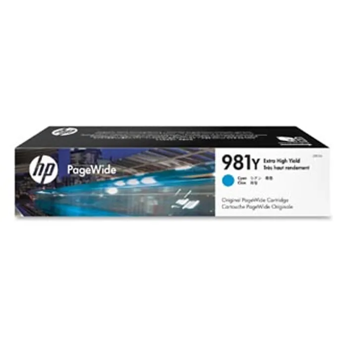 Hauptproduktbild HP originální ink L0R13A, HP 981Y, cyan, 16000str., 185ml, extra high capacity, HP PageWi