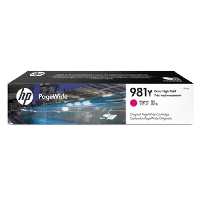 Hauptproduktbild HP originální ink L0R14A, HP 981Y, magenta, 16000str., 185ml, extra high capacity, HP Pag