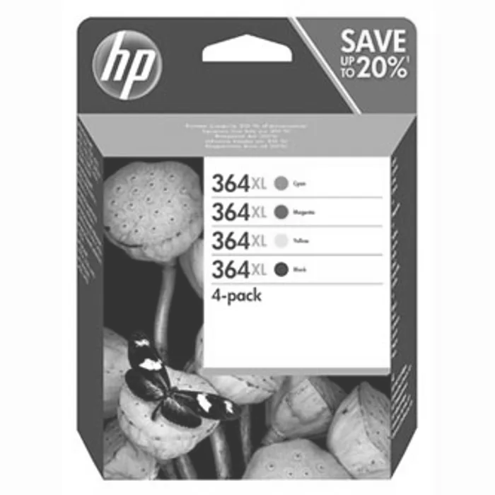 Hauptproduktbild HP originální ink N9J74AE, HP 364XL Combo pack, CMYK, HP Photosmart C5393, Plus B209, Pre