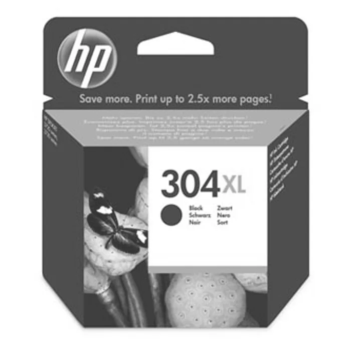 Hauptproduktbild HP originální ink N9K08AE, HP 304XL, black, 300str., 5.5ml, HP DeskJet 2620,2630,2632,263