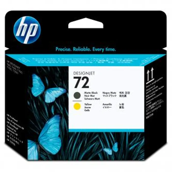 Hauptproduktbild HP originální tisková hlava C9384A, HP 72, matte black/yellow, HP Designjet T1100, T770