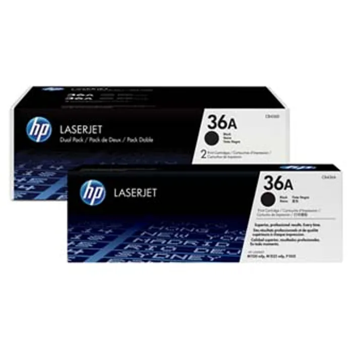 Hauptproduktbild HP originální toner CB436AD, black, 4000 (2x2000)str., HP 36A, HP LaserJet P1505, M1522n,