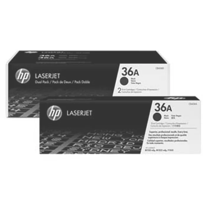 Hauptproduktbild HP originální toner CB436AD, black, 4000 (2x2000)str., HP 36A, HP LaserJet P1505, M1522n,