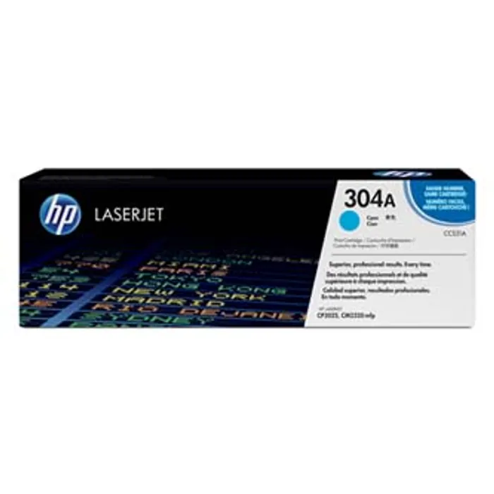 Hauptproduktbild HP originální toner CC531A, cyan, 2800str., HP 304A, HP Color LaserJet CP2025, CM2320, O