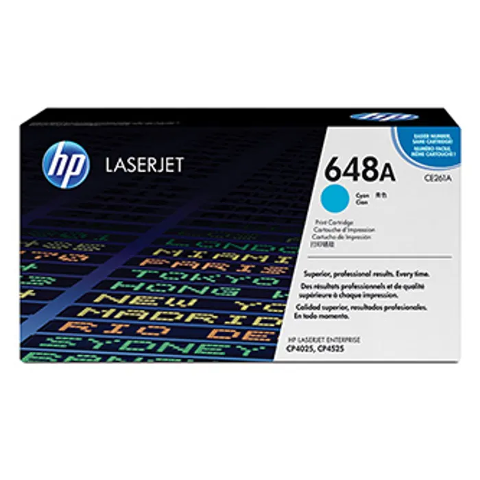 Hauptproduktbild HP originální toner CE261A, cyan, 11000str., HP 648A, HP Color LaserJet CP4025, CP4525, O