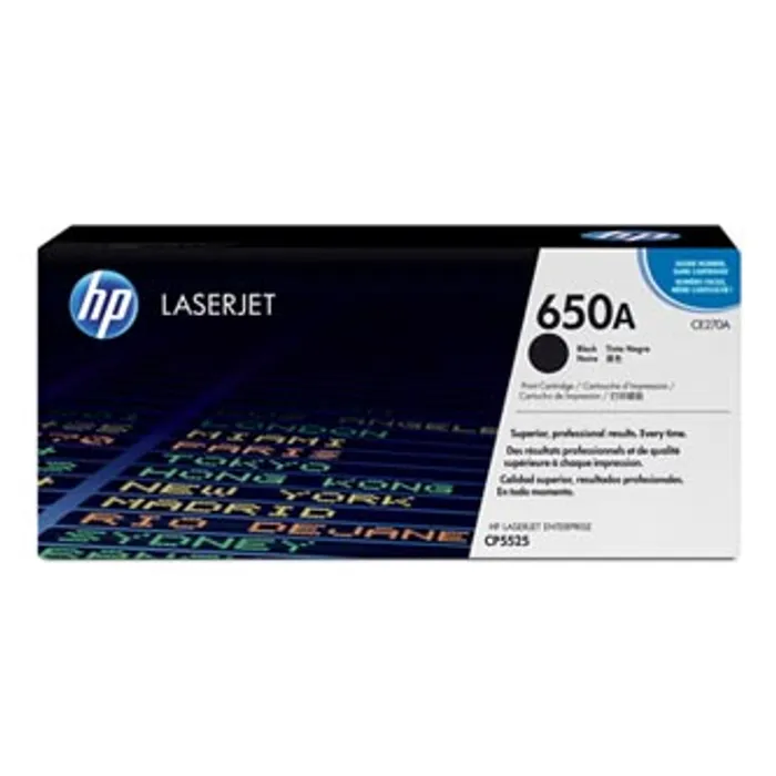Hauptproduktbild HP originální toner CE270A, black, 13500str., HP 650A, HP LaserJet CP5525n, CP5525dn, CP5