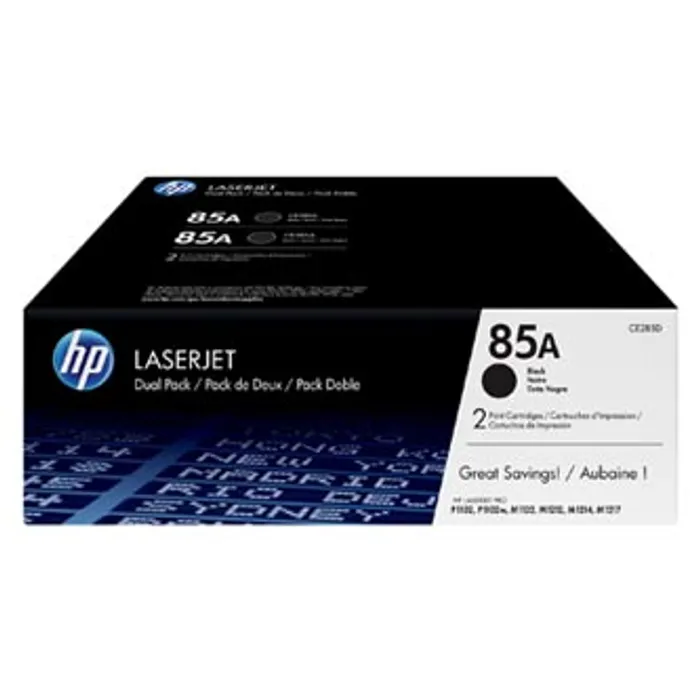 Hauptproduktbild HP originální toner CE285AD, black, HP 85A, HP LJ Pro M1132, M1136, M1212, M1217, P1102,