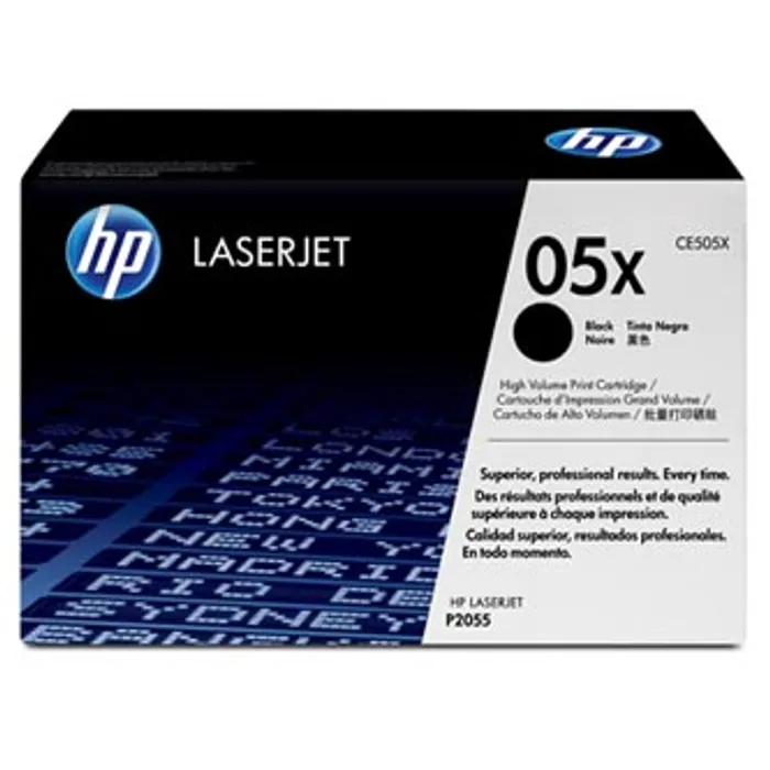 Hauptproduktbild HP originální toner CE505X, black, 6500str., HP 05X, high capacity, HP LaserJet P2055, O