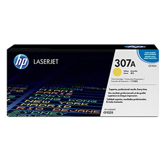 Hauptproduktbild HP originální toner CE742A, yellow, 7300str., HP 307A, HP Color LaserJet CP5225, O