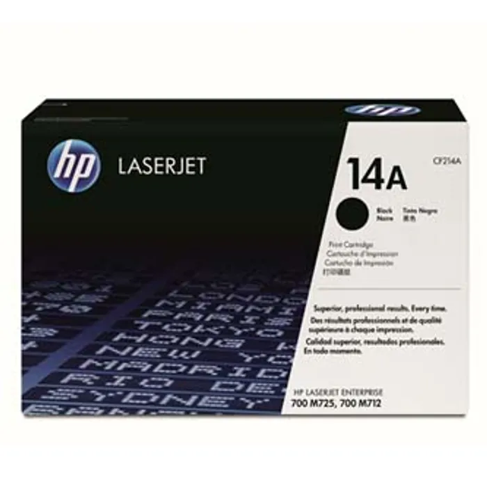 Hauptproduktbild HP originální toner CF214A, black, 10000str., HP 14A, HP LaserJet Enterprise 700 M712, O