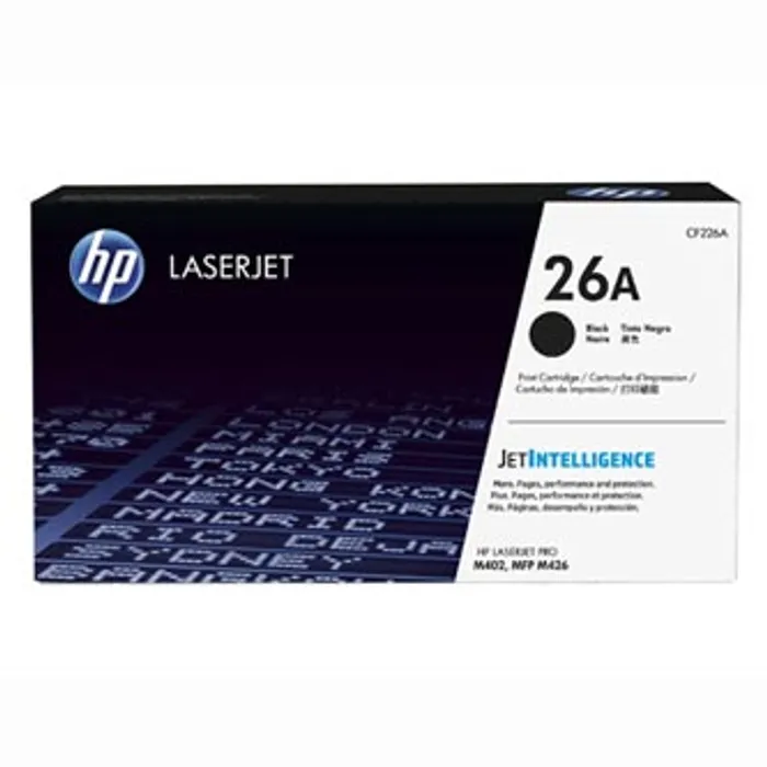 Hauptproduktbild HP originální toner CF226A, black, 3100str., HP 26A, HP LaserJet Pro M402, Pro MFP M426,