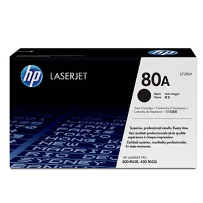 Hauptproduktbild HP originální toner CF280A, black, 2560str., HP 80A, HP LaserJet Pro 400 M425, LJ Pro 400