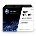 HP Original Toner CF287XD, black, 36000 (2x18000)S, HP 87X, HP LaserJet Enterprise M506dh,dn,n,x, M501n, dual pack, 2x2,7 kg, O