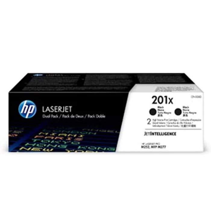 Hauptproduktbild HP originální toner CF400XD, black, 5600 (2x2800)str., HP 201X, HP Color LaserJet MFP M27