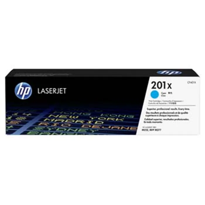 Hauptproduktbild HP originální toner CF401X, cyan, 2300str., HP 201X, HP Color LaserJet MFP 277, Pro M252,