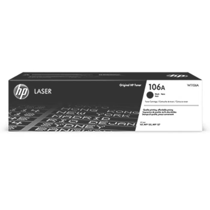 Hauptproduktbild HP originální toner W1106A, black, 1000str., HP 106A, HP Laser 107, MFP 135, MFP 137, O