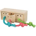 Spiel für Kaninchen - Holzwürfel für Leckereien 16x6x7 cm