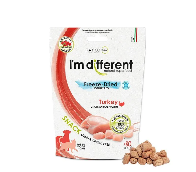Hauptproduktbild I´M DIFFERENT SNACK krůta - mrazem sušený pamlsek, 40 g