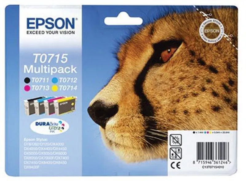 Hauptproduktbild Inkjet cart.multipack pro "Stylus D78, D92, D120" tiskárny, EPSON B+C+M+Y, 23,9ml