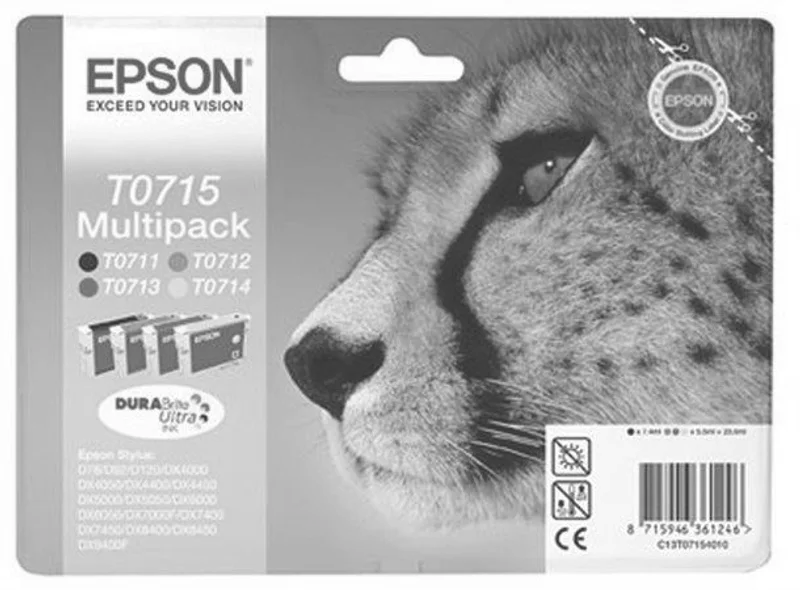 Hauptproduktbild Inkjet cart.multipack pro "Stylus D78, D92, D120" tiskárny, EPSON B+C+M+Y, 23,9ml