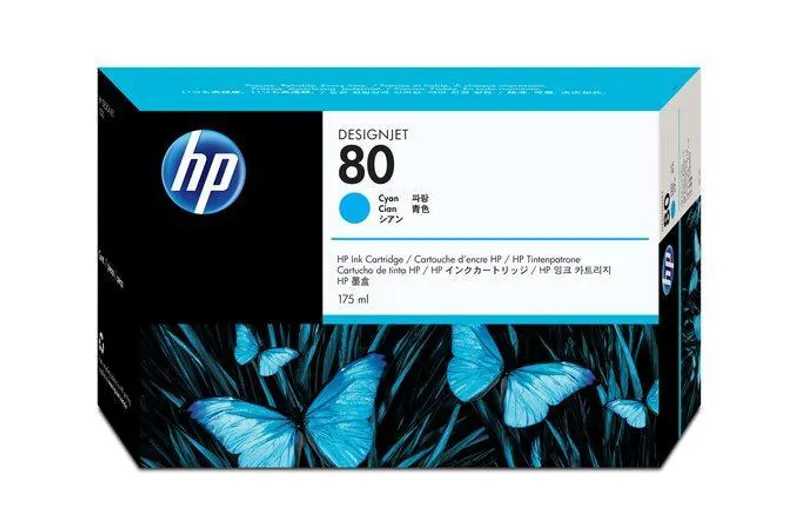 Hauptproduktbild Inkjet cart.pro "DesignJet 1050C, 1055CN" tiskárny, HP "Nr..80" Cyan, 175ml