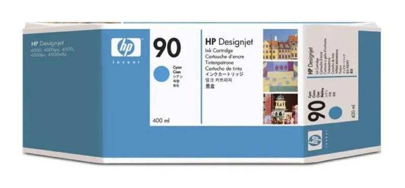 Hauptproduktbild Inkjet cart.pro "DesignJet 4000" tiskárnu, HP "Nr.90" Cyan, 400ml