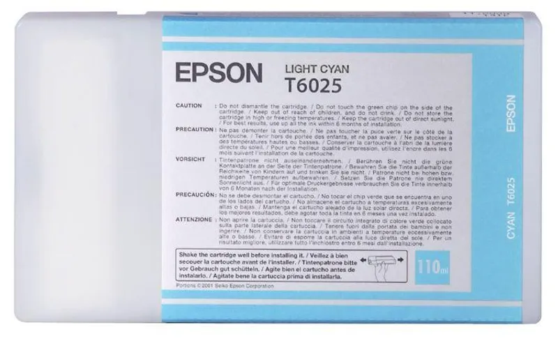 Hauptproduktbild Inkjet cart.pro "StylusPro 7800, 7880" tiskárny, EPSON Světlá Cyan, 110ml